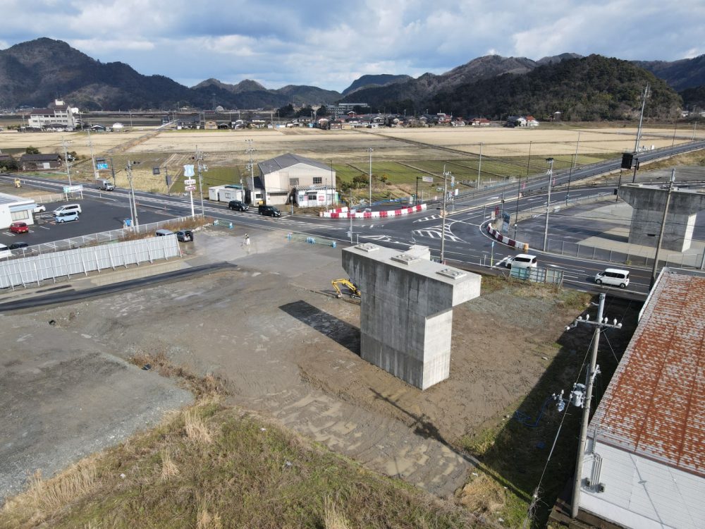 (国)178号 浜坂道路Ⅱ期 栃谷高架橋(仮称)下部工事(P3･P4)